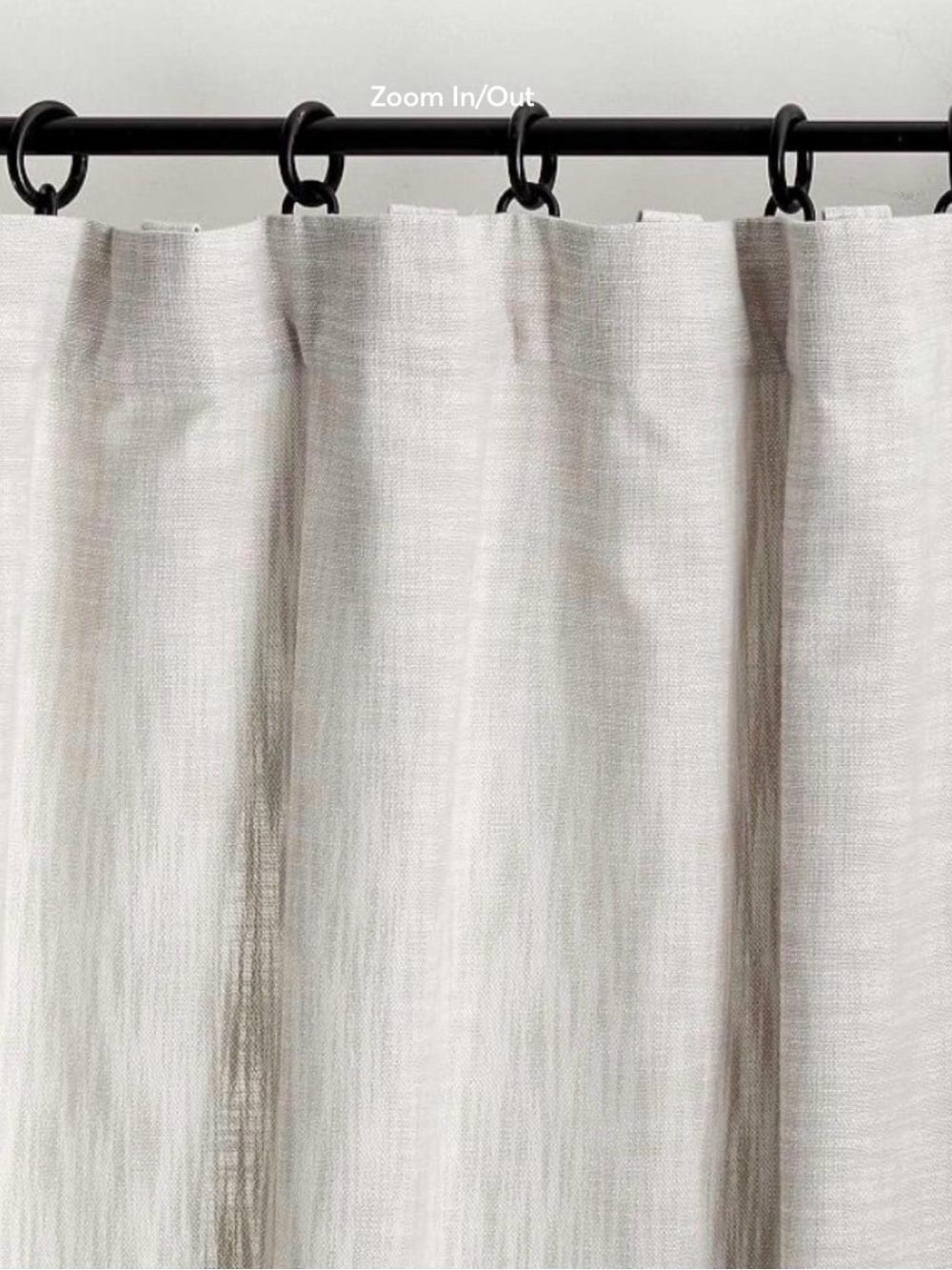 Pottery Barn 42x84” IVORY raw Silk cotton Drape single panel - Picture 3 of 8